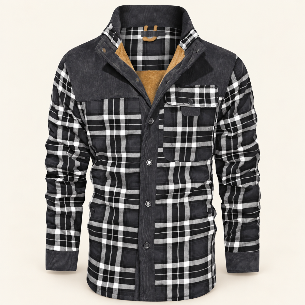 Cabin Men's Plaid Shirt Jacket, Fleece-Lined, view 7